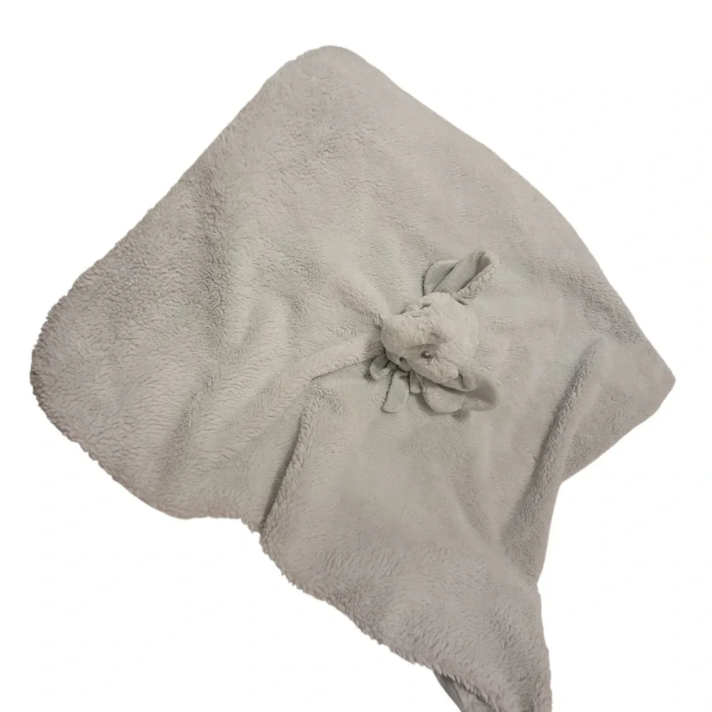 Little Miracles Lovey Baby Boy Elephant Security Blanket‎ Lovie 30x29 Blue